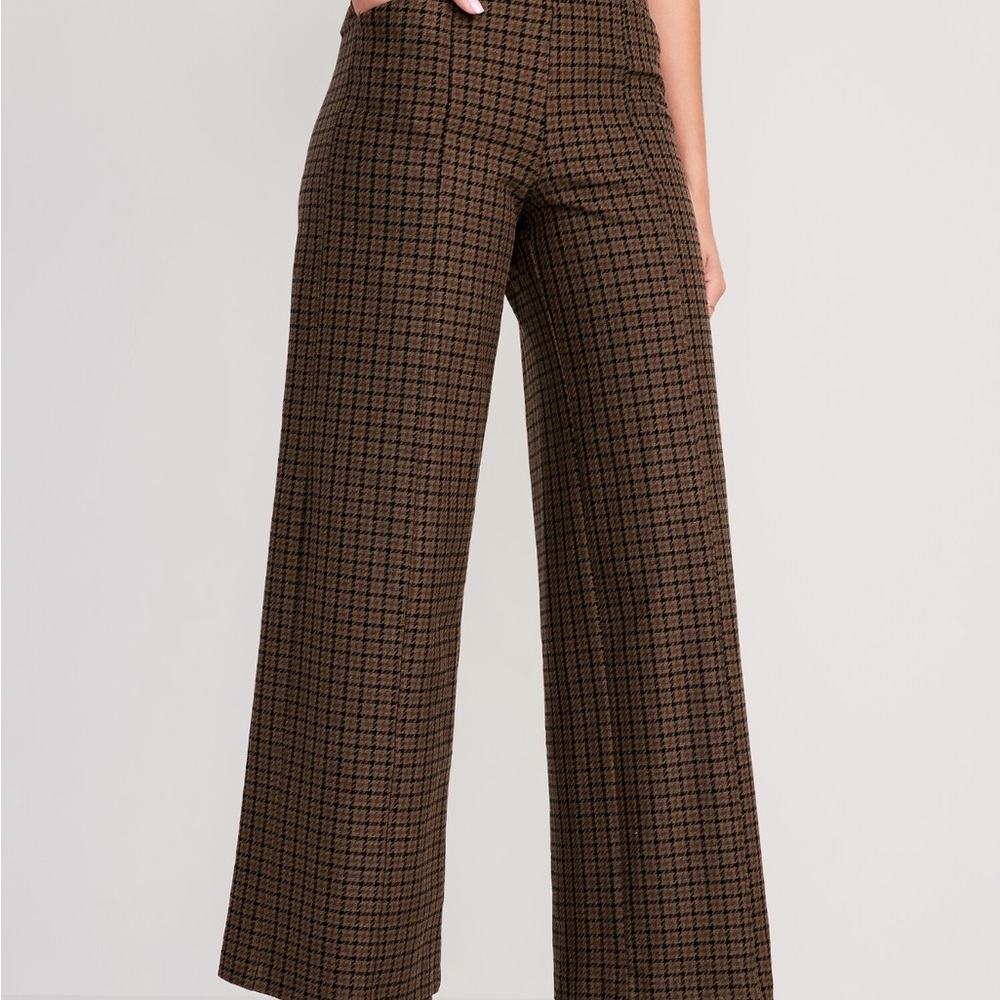 Old navy houndstooth gold pixie xs petite nwt